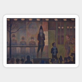 Parade de Cirque (Circus Sideshow) by Georges-Pierre Seurat Sticker